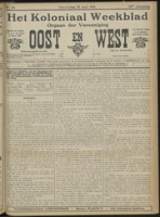 Het Koloniaal Weekblad (12 juni 1913) : Orgaan der Vereeniging Oost en West