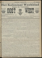 Het Koloniaal Weekblad (7 augustus 1913) : Orgaan der Vereeniging Oost en West