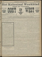 Het Koloniaal Weekblad (11 september 1913) : Orgaan der Vereeniging Oost en West