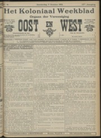 Het Koloniaal Weekblad (9 october 1913) : Orgaan der Vereeniging Oost en West