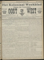 Het Koloniaal Weekblad (23 october 1913) : Orgaan der Vereeniging Oost en West