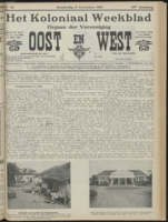 Het Koloniaal Weekblad (6 november 1913) : Orgaan der Vereeniging Oost en West