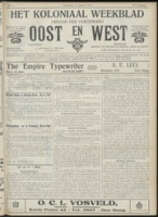 Het Koloniaal Weekblad (15 januari 1914) : Orgaan der Vereeniging Oost en West