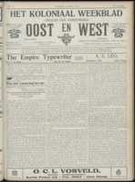Het Koloniaal Weekblad (12 maart 1914) : Orgaan der Vereeniging Oost en West