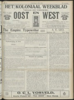 Het Koloniaal Weekblad (21 mei 1914) : Orgaan der Vereeniging Oost en West