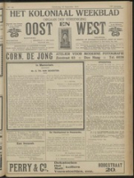 Het Koloniaal Weekblad (30 september 1915) : Orgaan der Vereeniging Oost en West, Vereeniging Oost en West