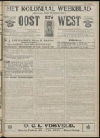 Het Koloniaal Weekblad (31 augustus 1916) : Orgaan der Vereeniging Oost en West, Vereeniging Oost en West