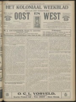 Het Koloniaal Weekblad (9 november 1916) : Orgaan der Vereeniging Oost en West, Vereeniging Oost en West