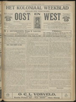 Het Koloniaal Weekblad (1917) : Orgaan der Vereeniging Oost en West, Vereeniging Oost en West