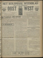 Het Koloniaal Weekblad (27 juni 1918) : Orgaan der Vereeniging Oost en West, Vereeniging Oost en West