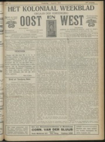 Het Koloniaal Weekblad (1 augustus 1918) : Orgaan der Vereeniging Oost en West, Vereeniging Oost en West