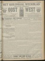 Het Koloniaal Weekblad (3 october 1918) : Orgaan der Vereeniging Oost en West, Vereeniging Oost en West