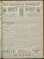 Het Koloniaal Weekblad (7 november 1918) : Orgaan der Vereeniging Oost en West, Vereeniging Oost en West
