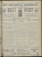 Het Koloniaal Weekblad (16 januari 1919) : Orgaan der Vereeniging Oost en West, Vereeniging Oost en West