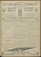 Het Koloniaal Weekblad (10 juli 1919) : Orgaan der Vereeniging Oost en West, Vereeniging Oost en West