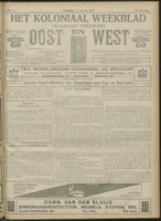 Het Koloniaal Weekblad (14 augustus 1919) : Orgaan der Vereeniging Oost en West, Vereeniging Oost en West
