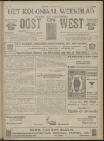Het Koloniaal Weekblad (4 december 1919) : Orgaan der Vereeniging Oost en West, Vereeniging Oost en West