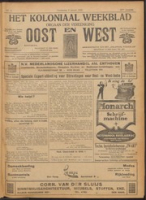 Het Koloniaal Weekblad (8 januari 1920) : Orgaan der Vereeniging Oost en West, Vereeniging Oost en West