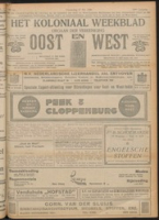 Het Koloniaal Weekblad (27 mei 1920) : Orgaan der Vereeniging Oost en West