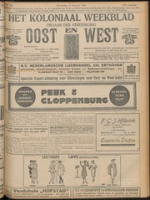 Het Koloniaal Weekblad (12 augustus 1920) : Orgaan der Vereeniging Oost en West