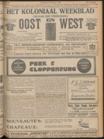 Het Koloniaal Weekblad (9 september 1920) : Orgaan der Vereeniging Oost en West
