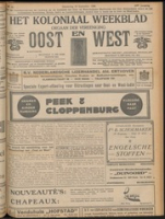 Het Koloniaal Weekblad (30 september 1920) : Orgaan der Vereeniging Oost en West