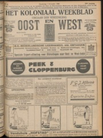 Het Koloniaal Weekblad (4 november 1920) : Orgaan der Vereeniging Oost en West, Vereeniging Oost en West