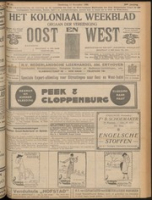 Het Koloniaal Weekblad (11 november 1920) : Orgaan der Vereeniging Oost en West, Vereeniging Oost en West