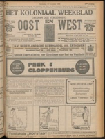 Het Koloniaal Weekblad (25 november 1920) : Orgaan der Vereeniging Oost en West, Vereeniging Oost en West