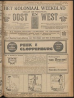 Het Koloniaal Weekblad (9 december 1920) : Orgaan der Vereeniging Oost en West, Vereeniging Oost en West