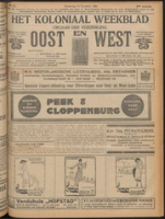Het Koloniaal Weekblad (23 december 1920) : Orgaan der Vereeniging Oost en West, Vereeniging Oost en West
