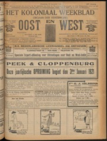 Het Koloniaal Weekblad (30 december 1920) : Orgaan der Vereeniging Oost en West, Vereeniging Oost en West
