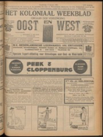 Het Koloniaal Weekblad (13 januari 1921) : Orgaan der Vereeniging Oost en West, Vereeniging Oost en West