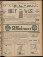 Het Koloniaal Weekblad (3 februari 1921) : Orgaan der Vereeniging Oost en West, Vereeniging Oost en West