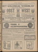 Het Koloniaal Weekblad (1 september 1921) : Orgaan der Vereeniging Oost en West, Vereeniging Oost en West