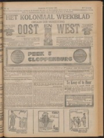 Het Koloniaal Weekblad (20 october 1921) : Orgaan der Vereeniging Oost en West, Vereeniging Oost en West