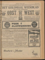 Het Koloniaal Weekblad (3 november 1921) : Orgaan der Vereeniging Oost en West, Vereeniging Oost en West