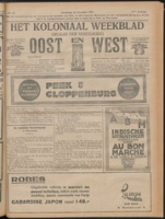 Het Koloniaal Weekblad (24 november 1921) : Orgaan der Vereeniging Oost en West, Vereeniging Oost en West