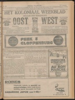 Het Koloniaal Weekblad (1 december 1921) : Orgaan der Vereeniging Oost en West, Vereeniging Oost en West