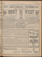 Het Koloniaal Weekblad (23 maart 1922) : Orgaan der Vereeniging Oost en West, Vereeniging Oost en West