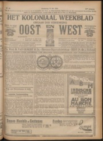 Het Koloniaal Weekblad (25 mei 1922) : Orgaan der Vereeniging Oost en West, Vereeniging Oost en West