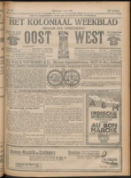 Het Koloniaal Weekblad (1 juni 1922) : Orgaan der Vereeniging Oost en West, Vereeniging Oost en West