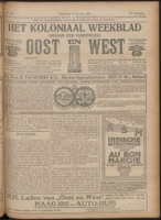 Het Koloniaal Weekblad (7 september 1922) : Orgaan der Vereeniging Oost en West, Vereeniging Oost en West