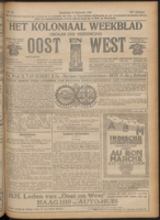 Het Koloniaal Weekblad (14 september 1922) : Orgaan der Vereeniging Oost en West, Vereeniging Oost en West