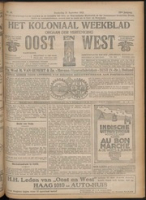 Het Koloniaal Weekblad (21 september 1922) : Orgaan der Vereeniging Oost en West, Vereeniging Oost en West
