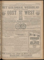 Het Koloniaal Weekblad (28 september 1922) : Orgaan der Vereeniging Oost en West, Vereeniging Oost en West