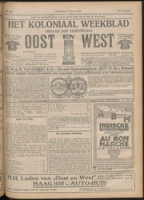 Het Koloniaal Weekblad (5 october 1922) : Orgaan der Vereeniging Oost en West, Vereeniging Oost en West