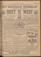 Het Koloniaal Weekblad (12 october 1922) : Orgaan der Vereeniging Oost en West, Vereeniging Oost en West