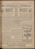 Het Koloniaal Weekblad (19 october 1922) : Orgaan der Vereeniging Oost en West, Vereeniging Oost en West
