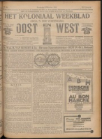 Het Koloniaal Weekblad (9 november 1922) : Orgaan der Vereeniging Oost en West, Vereeniging Oost en West